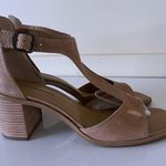 Lucky Brand Women’s Sabeni T Strap Tan Sandals Block Heel Shoes SZ 9.5 Photo 0