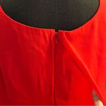 NWOT red sleeveless Mother of the Bride dress size 14 chiffon jacket tiered Photo 6