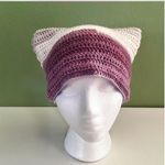 Handmade  crocheted cat ear beanie! Photo 1