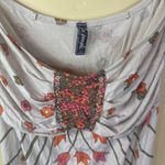 Free People Vintage Mini Dress Floral Sleeveless Tube Top Ruched Boho Indie S Photo 1