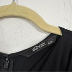 Eshakti  Black Wide Leg Ankle Length Jumpsuit Womens XL Glam Preppy Classic Photo 2