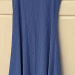 Habitat Handkerchief Hem Periwinkle Blue Midi Dress Asymmetrical Size Medium Photo 0