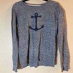 Nautica  Blue Crew Neck Sweater with Anchor Design Photo 0