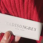 MADISONGREY NEW YORK turtle neck red sweater long sleeve super stretchy soft NWT Size L Photo 3