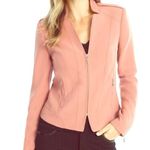 White House | Black Market WHBM Long Sleeve Crop Moto Style Jacket in Winter Bloom sz 8 NWT Photo 6