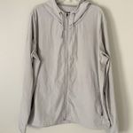 Vuori Size L Gray Outdoor Trainer Shell Women’s Jacket Full Zip Hoodie Photo 0