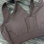 Savvi Brown Ribbed Cropped Sport Athletic Bra Top NEW M Size M Photo 2
