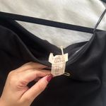 Camila Coelho  Black Strapless Bubble Hem Mini Dress Photo 1