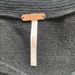 Free People 🌻🌻 Criss Cross Black Linen Blend Tunic Sweater Photo 6