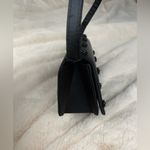 Vintage Black Satin Beaded Flower Mini Purse by Savanna NTW Photo 6