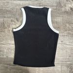 Move Theology Ribbed Cropped Active Tank Top Body Fit Black & White Trim Size XS Photo 4