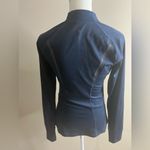 Zella navy blue zip front jacket small Photo 10