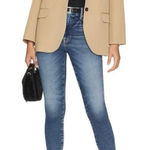 Good American Good Waist Crop Raw Edge Skinny Jeans in Blue331 Size 2 = Size 26 Photo 0