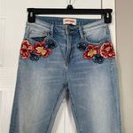 Driftwood  Floral Embroidered High Rise Jeans Photo 1