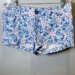 Lilly Pulitzer  The Walsh Shorts Star‎ Crush Starfish Blue Pink Size 0 Photo 1