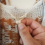 Rewind  Cardigan off white and brown size small Photo 1