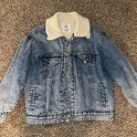 Pull & Bear  denim jacket with fur inside Photo 0