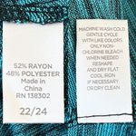 Avenue  Sweater 22/24 Detachable Scarf Soft Lightweight Blue Black New Photo 6