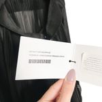 Alexis NWT ‎ Federico Long Pleated Organza Silk Maxi Dress Black White Size XS Photo 12