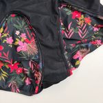Shade & Shore  Swimsuit One Piece Floral High Neck Full Coverage Black Pink Red Photo 11