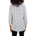 Mario Serrani  Floral Print V-Neck Tunic Blouse Size Large Photo 2