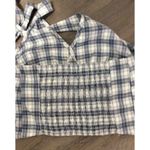 Hollister Plaid Blue Halter Top Small S Photo 3