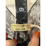 Max Studio  Black and White Silk Slip Dress Photo 2