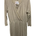 LuLaRoe  Cream Jody Dress Boho Faux Wrap Top Knee Length NWT Long Sleeve Photo 0