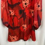 Anthropologie Hutch Elaine Poppy Puff Sleeve Mini Dress Sz.12 Photo 12
