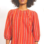 Ace & Jig  Goldie blouse boho striped designer classic fall top nwot $235 casual Photo 0