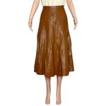 Anthropologie MAEVE x Mariska Faux Leather Midi Skirt, Brown, 8 (US) Photo 4