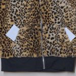 Moussy Hoodie Jacket Brown Beige Black Leopard Print Long Sleeve Zip Pockets F Size undefined Photo 5