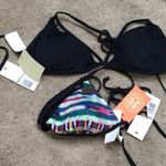 Roxy reversible multicolored bikini top. NWT Photo 9
