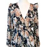 VICI  LONG SLEEVE RUFFLE FLORAL MAXI DRESS Photo 2