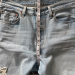 Levi's Levi’s 501 Original Fit Women’s Straight Leg Light Wash Flower Jeans 31x30 Photo 10