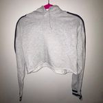 LA Hearts Gray Cropped Sweatshirt Hoodie Photo 1