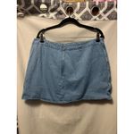 Hudson Jeans NWT  Wrap Mini Skirt Mountain Denim Size 34 Photo 3