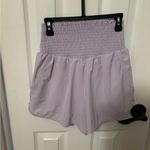 OFFLINE by Aerie High Waist Smocked Lined Running Athletic Shorts size small Purple Photo 1