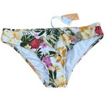 Kona Sol  Women's Floral Print Medium Coverage Bikini Bottom - Size XL - NWT Photo 0