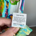 Jams World  Haci Hacienda V Neck Mini Dress Size Medium Leaf Print Beach Tropical Photo 6