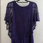 Enfocus Studio , New Asymmetrical Purple Lace Dress, size 12 Photo 3