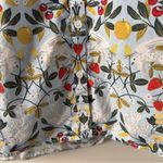 Boden 100% Cotton Bird Pattern Multicolor Floral Button Photo 8