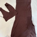 Brown Cableknit Set Size M Photo 1
