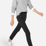 Everlane Stretch Ponte Skinny Pants Side Zip Pintuck Seam Detail Black Size 6 Photo 0