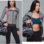 Lululemon Be Present Jacket Heathered Gray Zip Funnel Collar Photo 1