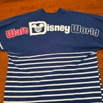 Disney  World Park Spirit Jersey Red White Blue Striped USA Patriotic Size Medium Photo 3