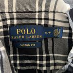 Ralph Lauren Polo Black/White Plaid Flannel Button Down Size Small Photo 1