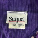 Sequel Vintage 80's Women's Long Sleeve Purple Dress Size 10 Photo 1