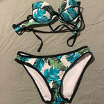 Hula Honey  bikini set white and floral print  Photo 0