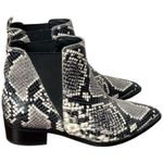 Marc Fisher Yale Chelsea Snake Animal Print Ankle Boots Size 5 Photo 6